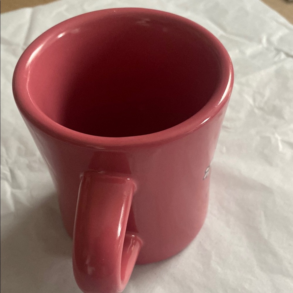 Life Is Good Pink and Yellow dog Mug - Picture 5 of 6